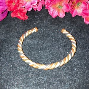 Vintage Tri Color Cuff Bracelet